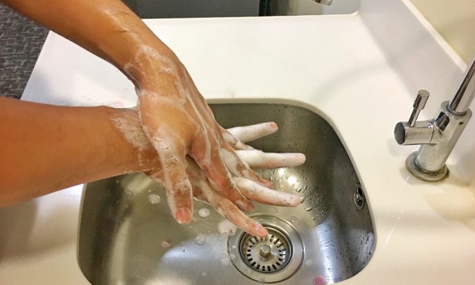 se laver les mains