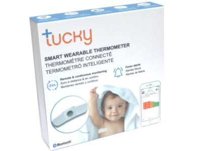 THERMOMÈTRE PATCH CONNECTÉ TUCKY - TUCKY SMART WEARABLE THERMOMETER - TUCKY TERMÓMETRO CONNECTADO